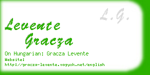 levente gracza business card